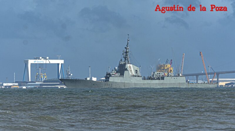 Llegada a la Base Naval de Rota de la fragata Juan de Borbón.