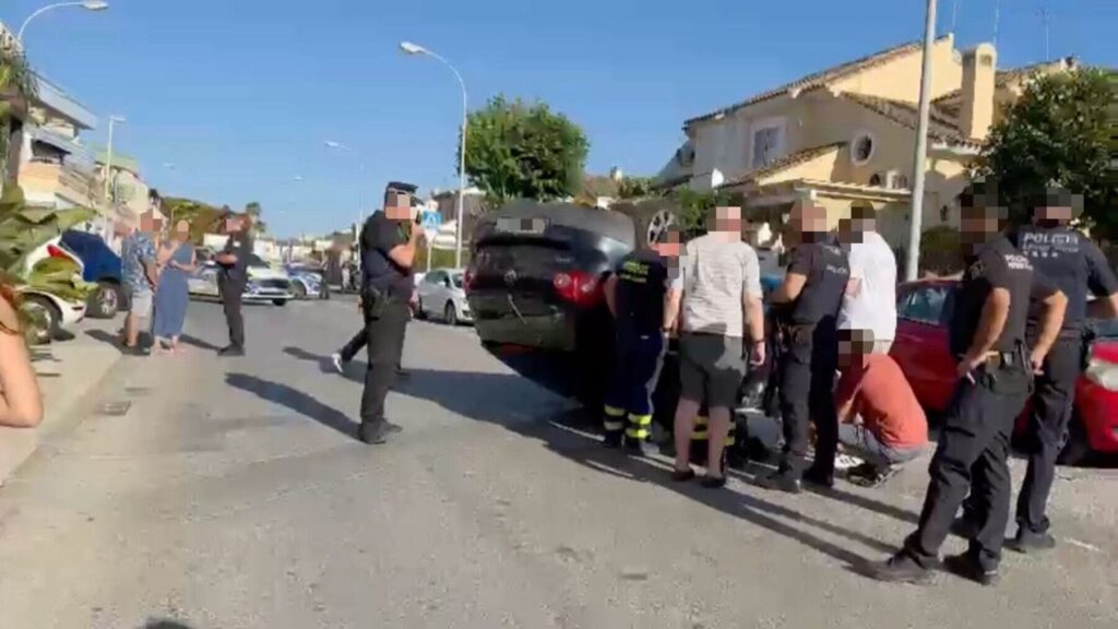 Accidente en la Avenida Europa de Rota