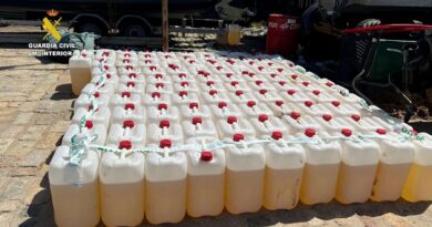 Incautadas en Rota 412 garrafas de gasolina destinadas al narcotráfico