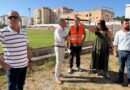 El alcalde visita las obras de mejora en los estadios municipales de Rota