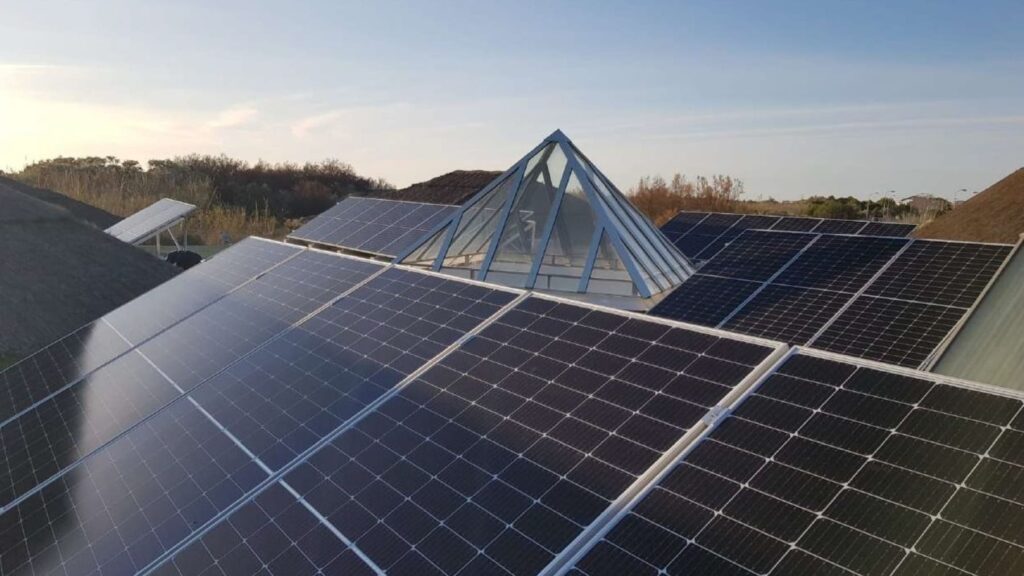 Placas solares - Foto de archivo
