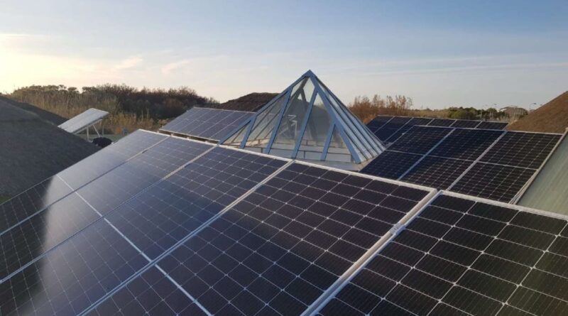 Placas solares - Foto de archivo