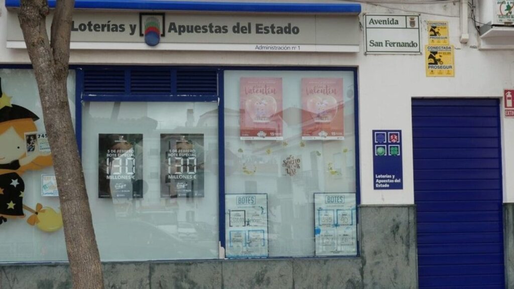 Administración de lotería de la avenida San Fernando en Rota
