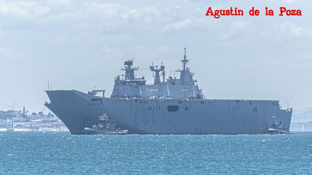 La Armada avanza en las pruebas de propulsión del Juan Carlos I en Rota