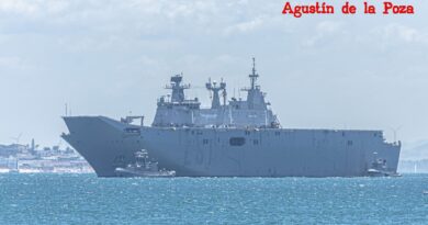 La Armada avanza en las pruebas de propulsión del Juan Carlos I en Rota