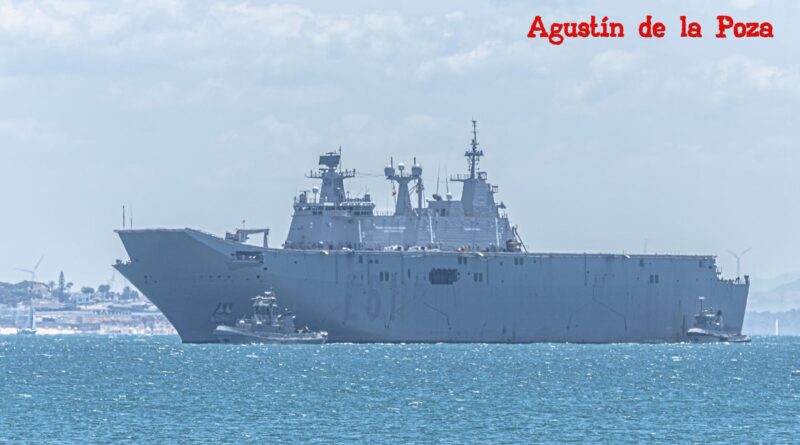 La Armada avanza en las pruebas de propulsión del Juan Carlos I en Rota