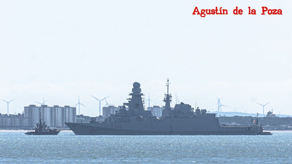 La fragata ITS Alpino recala en la Base Naval de Rota tras completar su despliegue en Estados Unidos