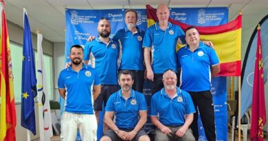 Domingo Chacón junto al combinado de la Federación Andaluza