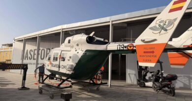Helicóptero de la Guardia Civil donado al museo de Rota