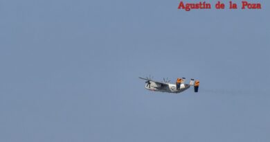 La Base de Rota y el aeropuerto de Cagliari Elmas coordinan el regreso del grupo de combate USS Gerald R. Ford