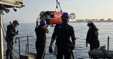 Los cazaminas Turia M-34 y Duero M-35 refuerzan la vigilancia submarina en el mar de Alborán