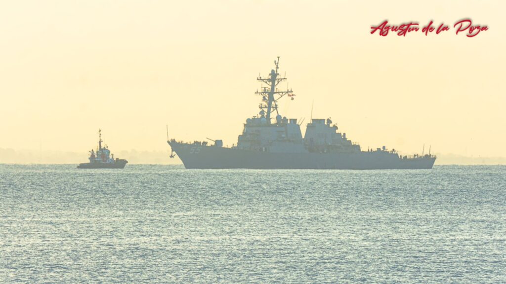 El Stout DDG 55 hace escala técnica en la Base Naval de Rota antes de su despliegue