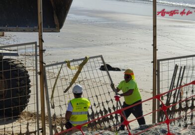 La Armada española inicia la renovación del vallado costero de la Base Naval de Rota